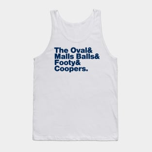 Adelaide (COOPERS navy print) Tank Top